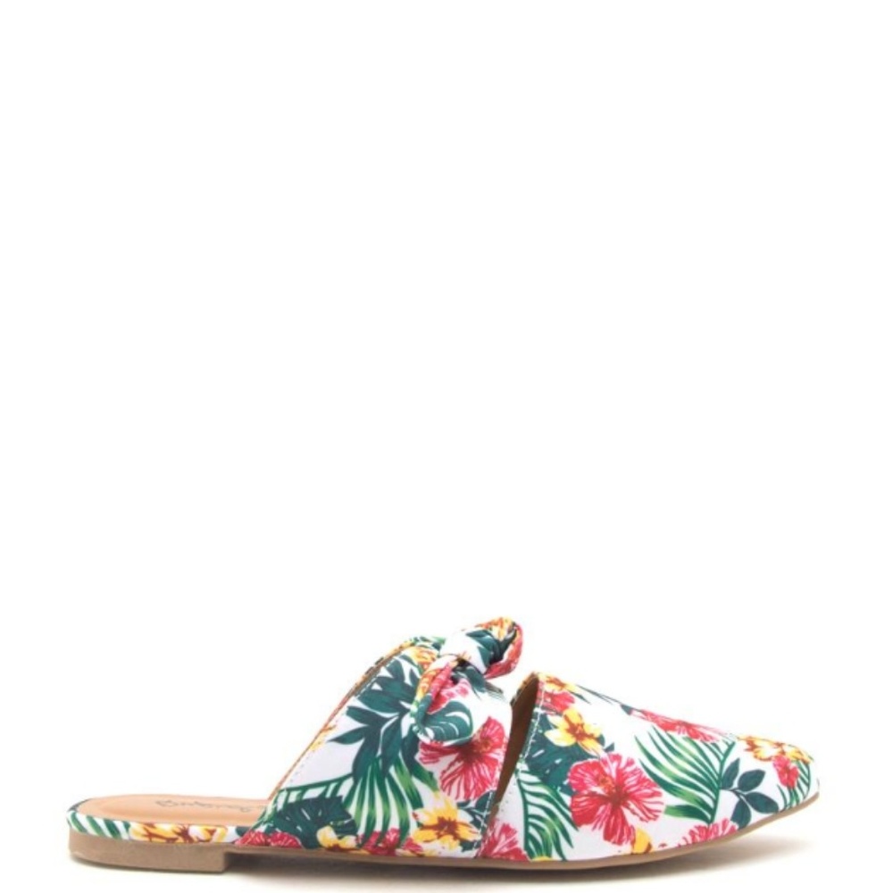 New Women's Bow Mule Ballerina Shoes